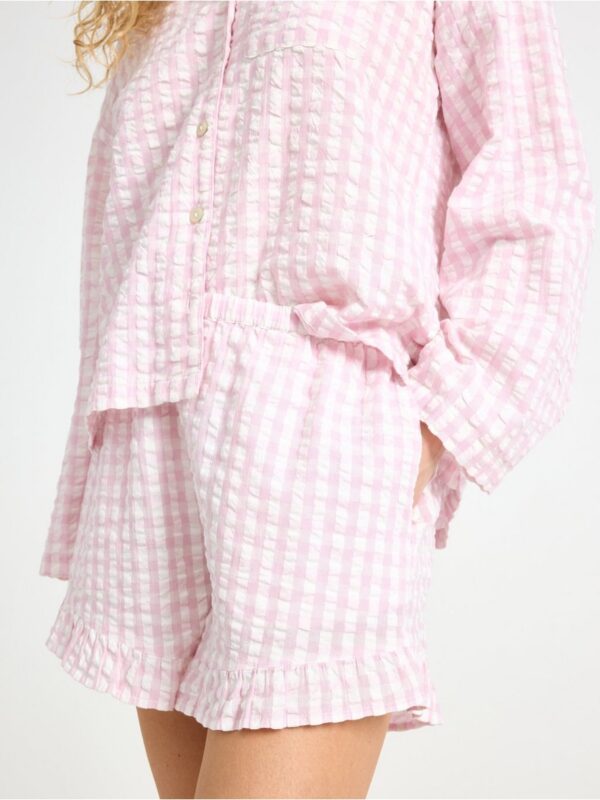 Pyjama shorts in seersucker - 3005078-7249