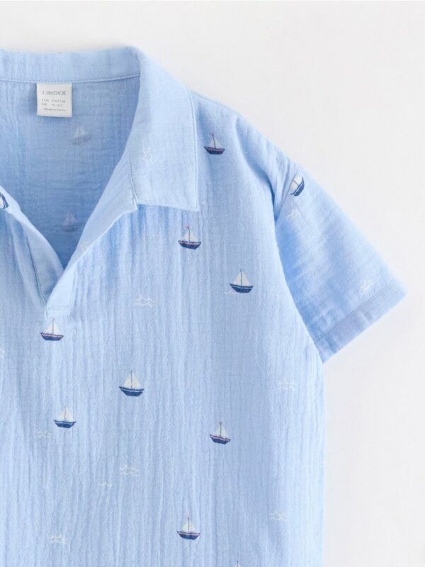 Shirt in cotton gauze - 3005086-1355