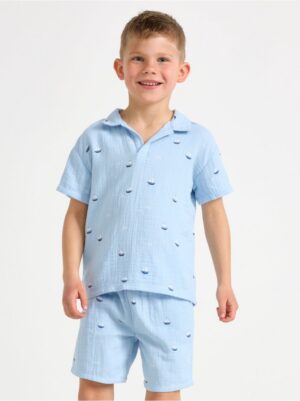 Shirt in cotton gauze - 3005086-1355