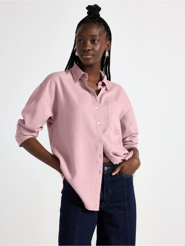Shirt in linen blend - 3005116-4855
