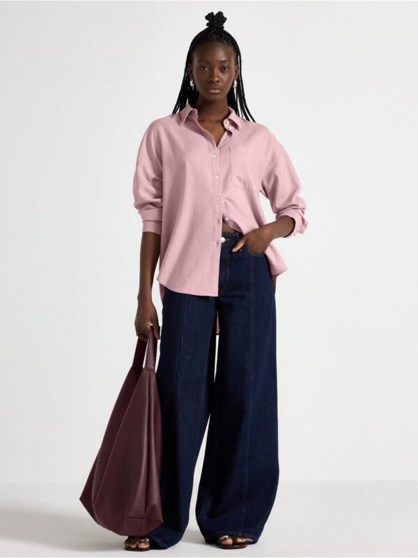 Shirt in linen blend - 3005116-4855
