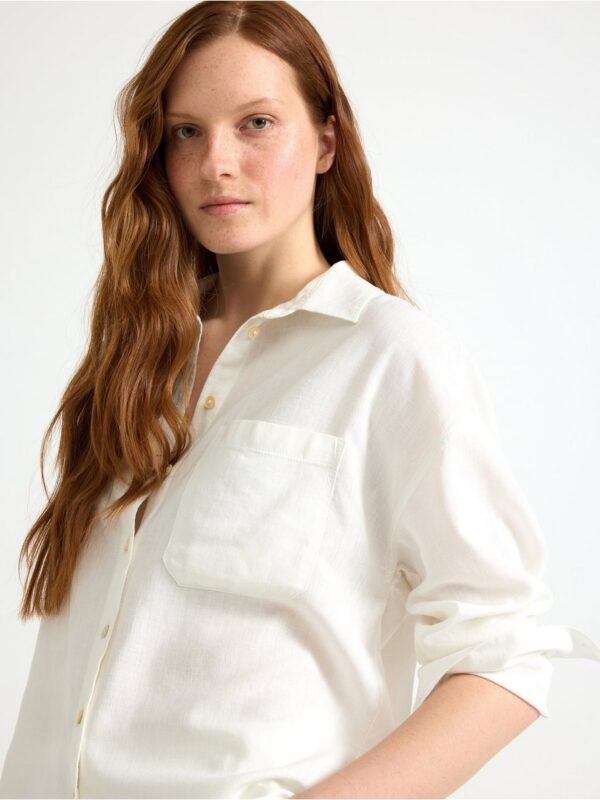 Shirt in linen blend - 3005116-70