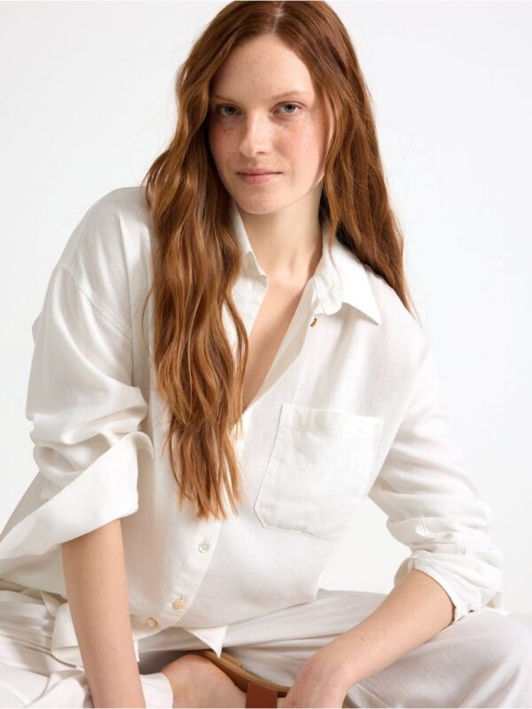 Shirt in linen blend - 3005116-70