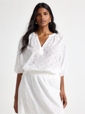 Blouse with embroidery - 3005126-7862