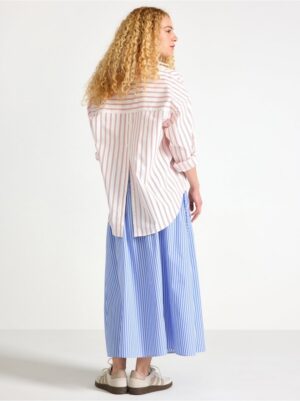 Striped midi skirt - 3005213-4114