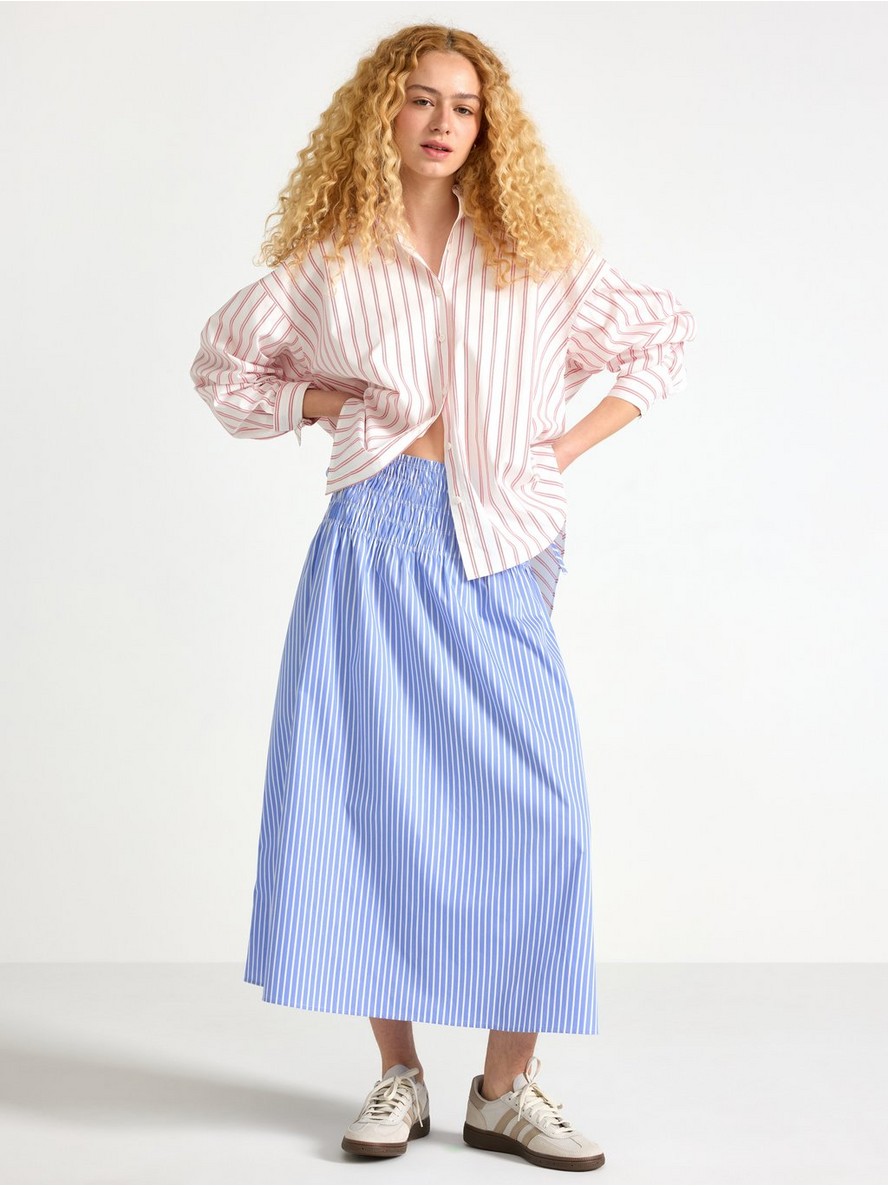 Suknja – Striped midi skirt