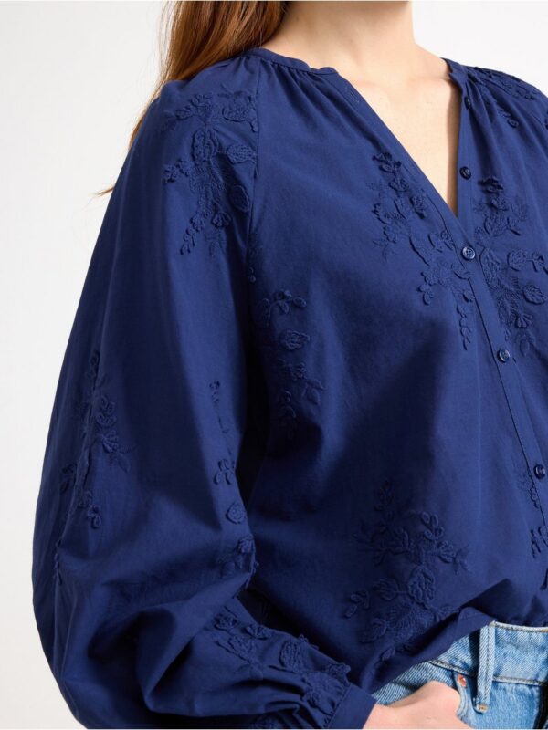 Blouse with embroidery - 3005226-6977