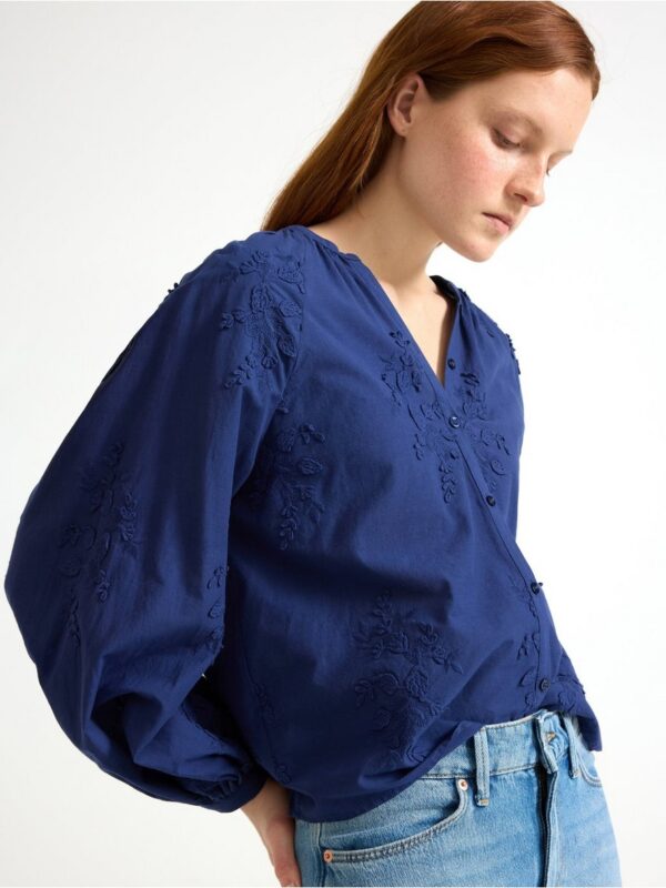 Blouse with embroidery - 3005226-6977