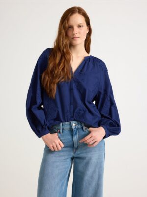 Blouse with embroidery - 3005226-6977