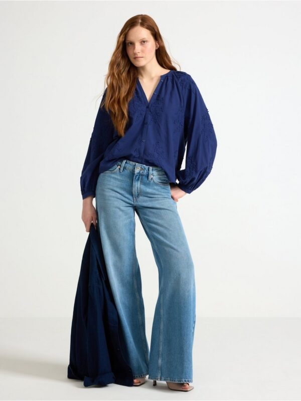 Blouse with embroidery - 3005226-6977