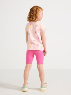 Ribbed cycling shorts - 3005246-9860