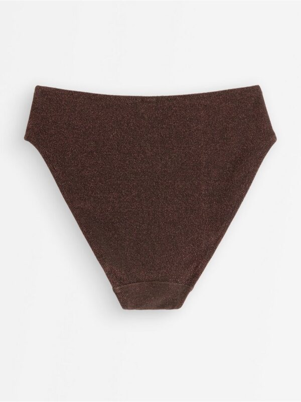 High-waisted bikini bottom with lurex - 3005253-8117