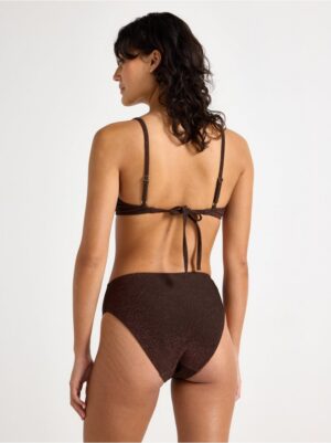 High-waisted bikini bottom with lurex - 3005253-8117