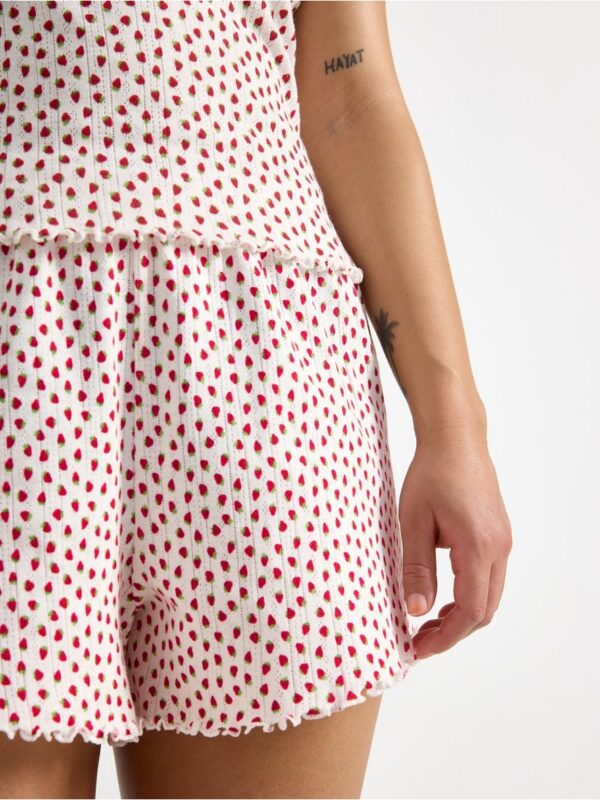 Pyjama shorts in pointelle - 3005277-3675
