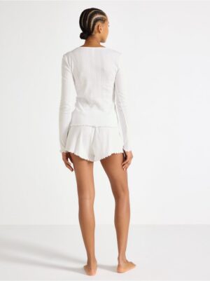 Pyjama shorts in pointelle - 3005277-70