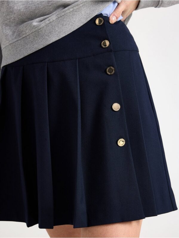 Pleated mini skirt - 3005282-2521