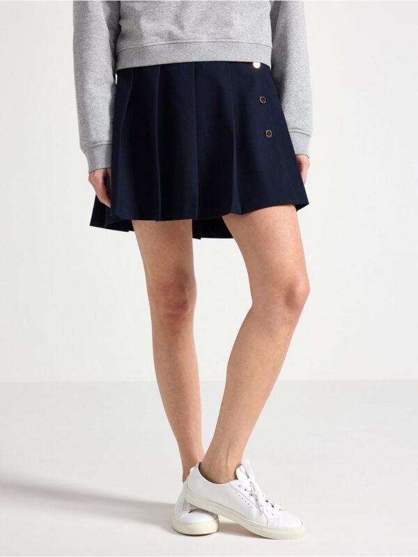 Pleated mini skirt - 3005282-2521