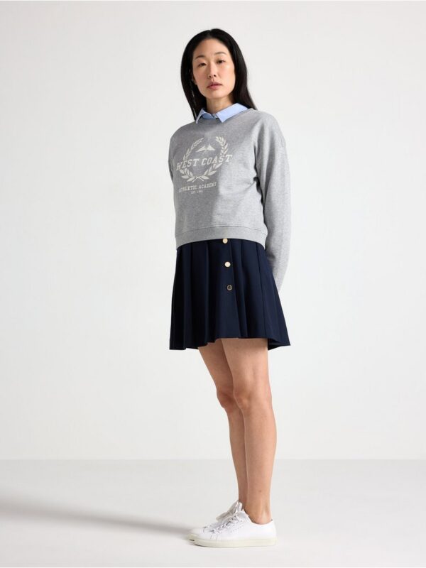 Pleated mini skirt - 3005282-2521