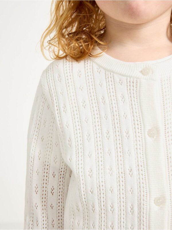 Pattern-knit cardigan - 3005300-325