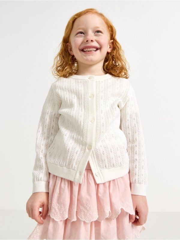 Pattern-knit cardigan - 3005300-325