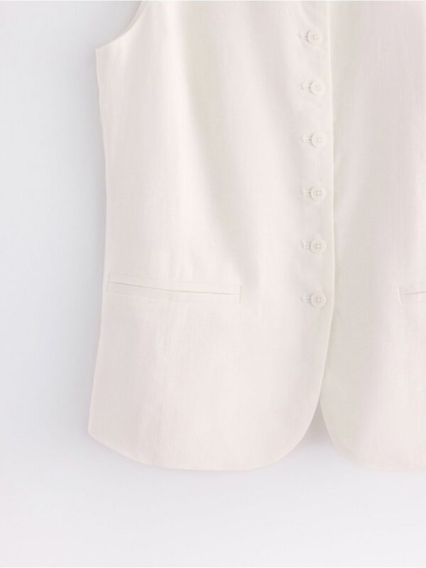 Vest in linen blend - 3005377-70
