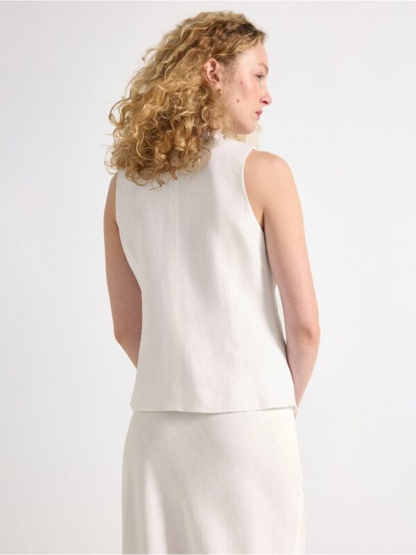 Vest in linen blend - 3005377-70
