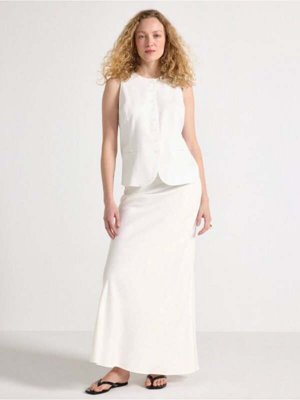 Vest in linen blend - 3005377-70