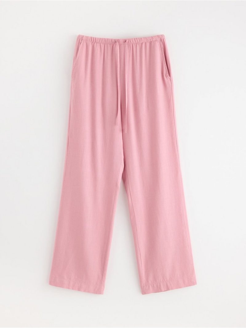 BELLA straight trousers in linen blend - 3005381-7139