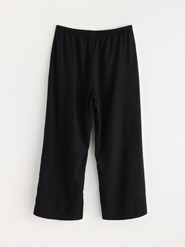 BELLA straight cropped trousers in linen blend - 3005394-80