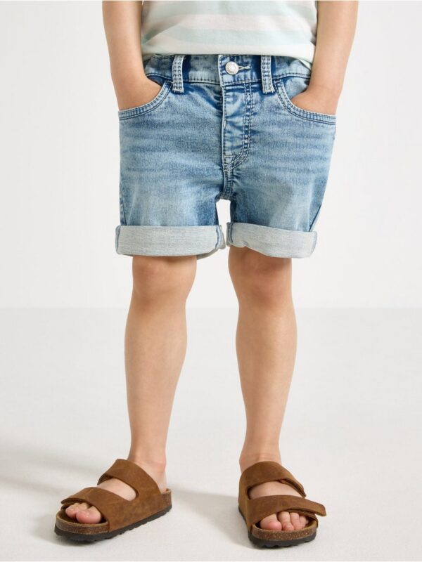 STAFFAN Straight leg  denim shorts with superstretch - 3005404-766
