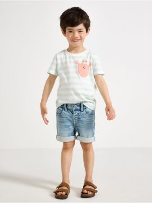 STAFFAN Straight leg  denim shorts with superstretch - 3005404-766