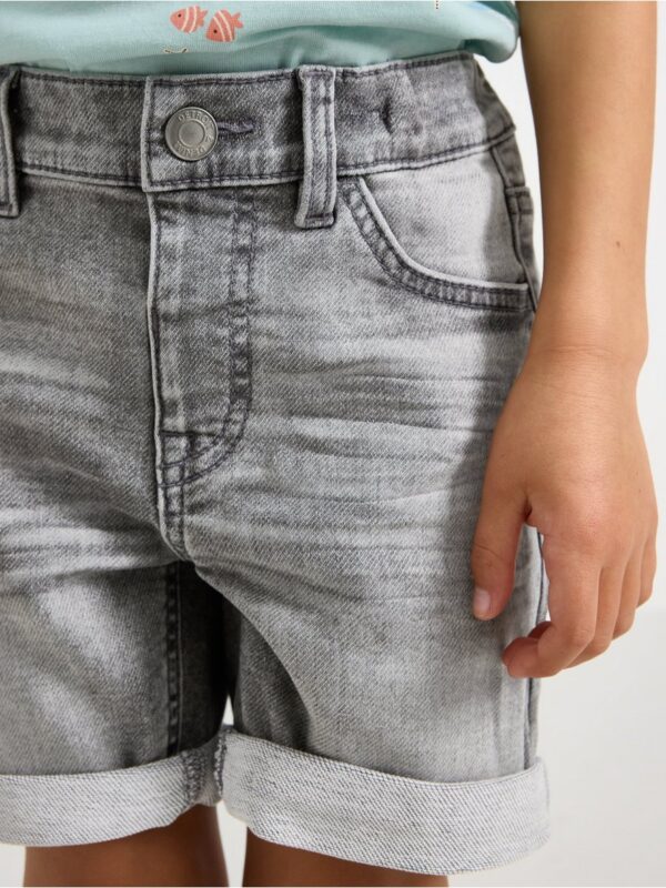 STAFFAN Straight leg  denim shorts with superstretch - 3005405-111