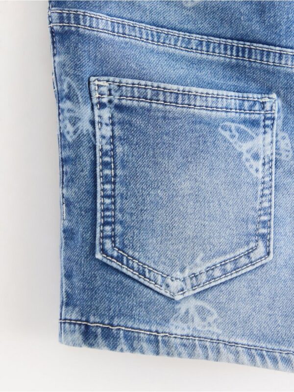 Denim shorts with superstretch - 3005407-791