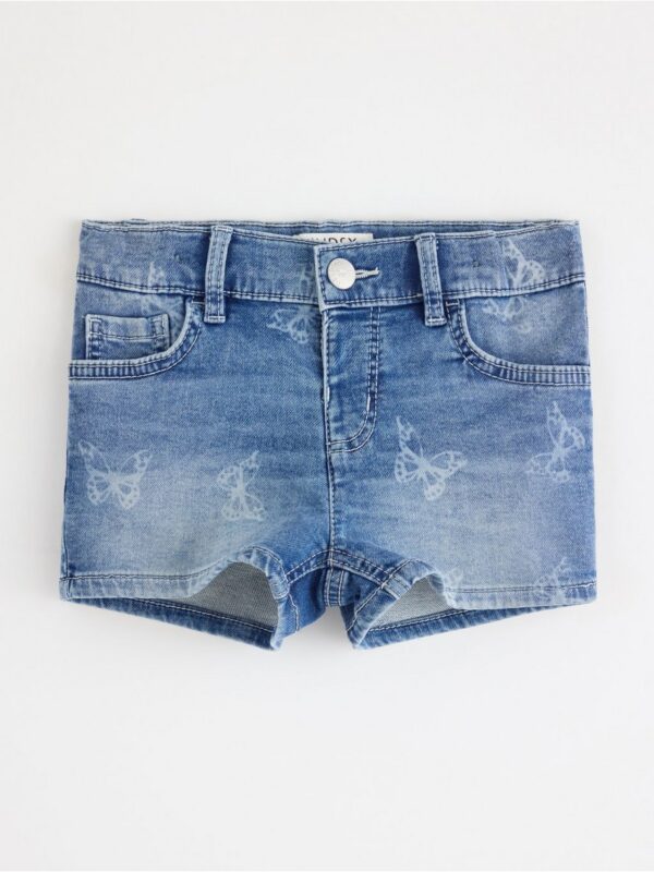 Denim shorts with superstretch - 3005407-791
