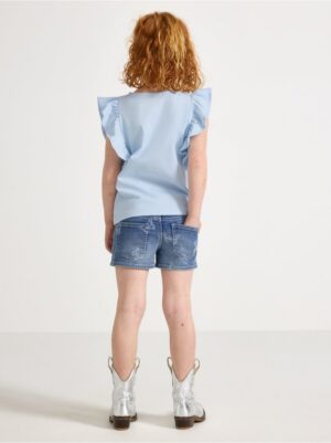 Denim shorts with superstretch - 3005407-791