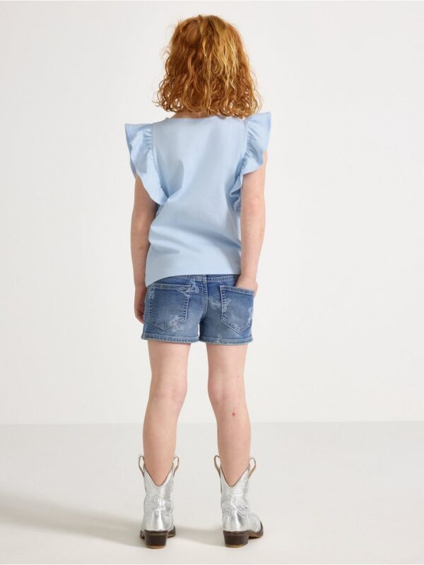 Denim shorts with superstretch - 3005407-791