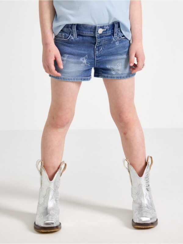 Denim shorts with superstretch - 3005407-791