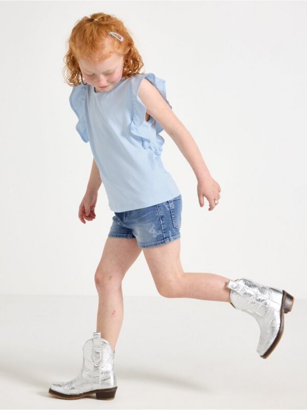 Denim shorts with superstretch - 3005407-791