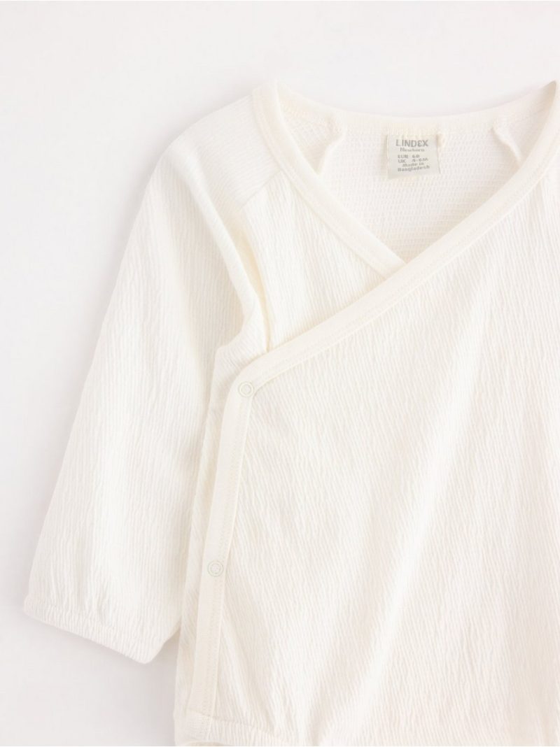 Wrap bodysuit with loose fit - 3005433-325