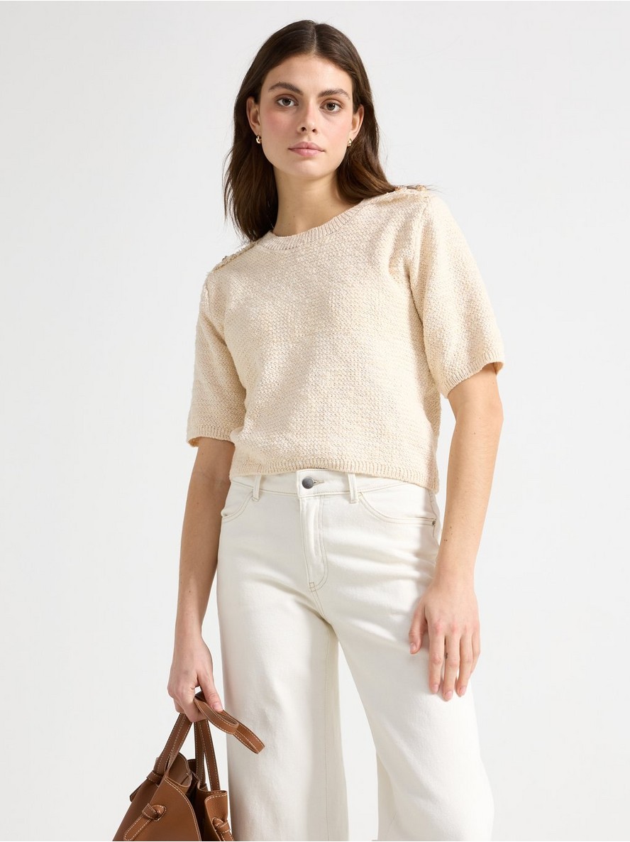 Dzemper – Knitted short-sleeved jumper