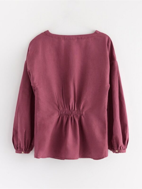 Blouse in linen blend - 3005518-7048