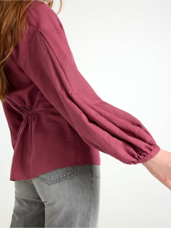 Blouse in linen blend - 3005518-7048