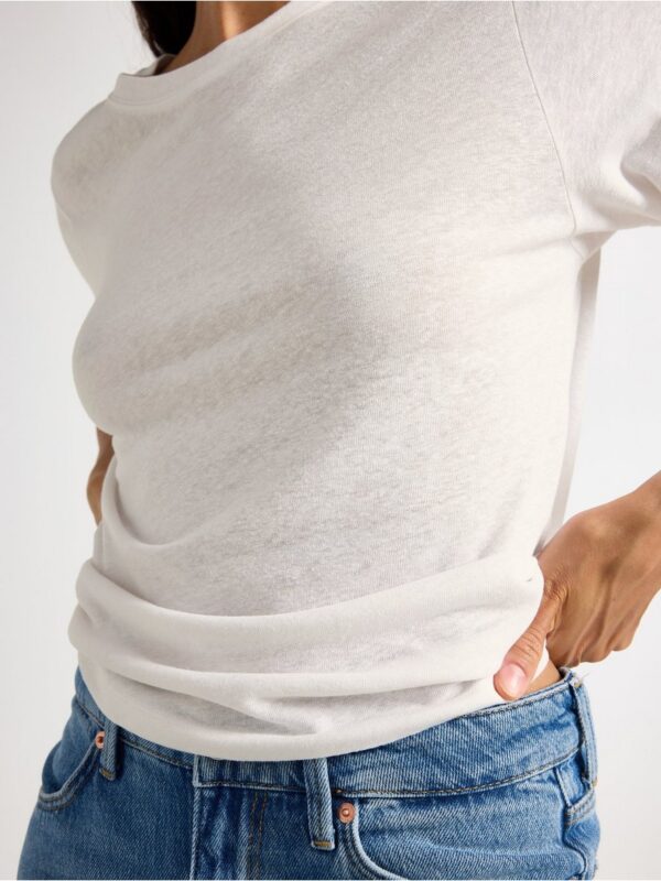 T-shirt in linen blend - 3005523-70
