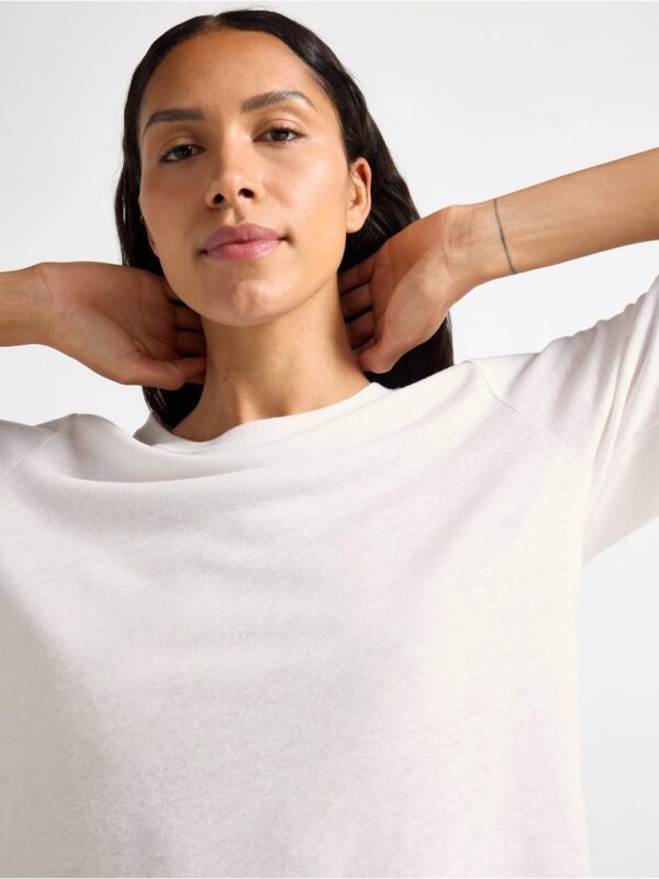 T-shirt in linen blend - 3005523-70