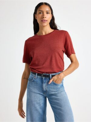 T-shirt in linen blend - 3005523-7324