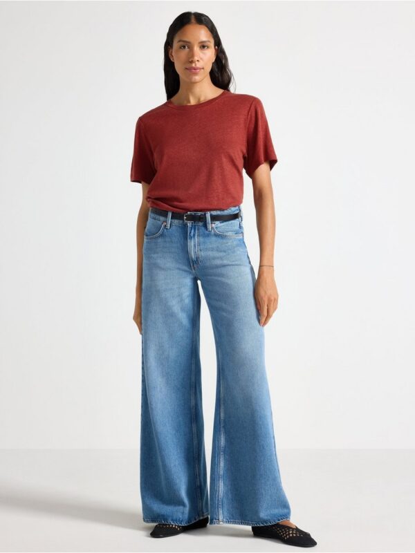 T-shirt in linen blend - 3005523-7324