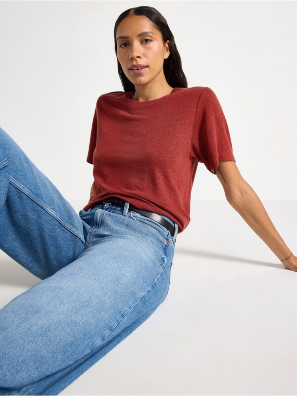 T-shirt in linen blend - 3005523-7324