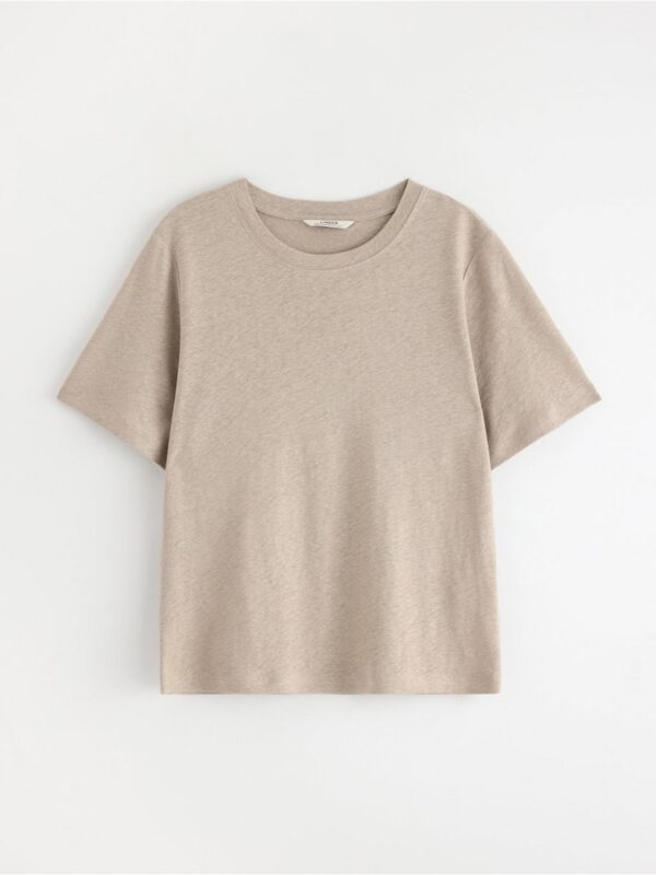 T-shirt in linen blend - 3005523-7742