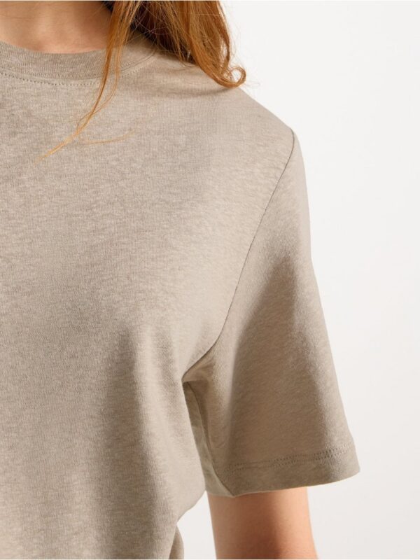 T-shirt in linen blend - 3005523-7742