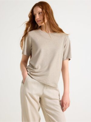 T-shirt in linen blend - 3005523-7742